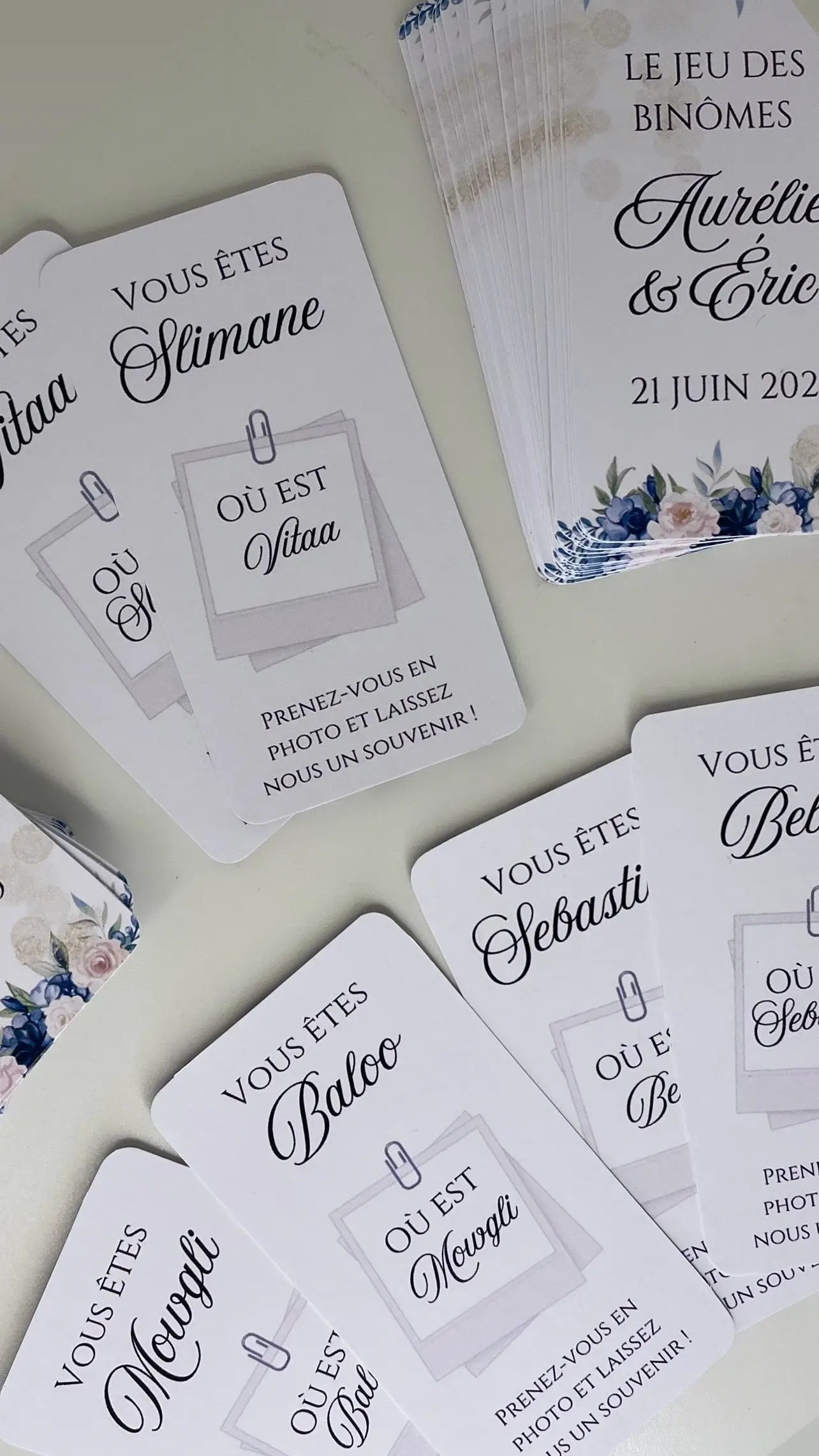 Jeu des binômes Féetonchoix