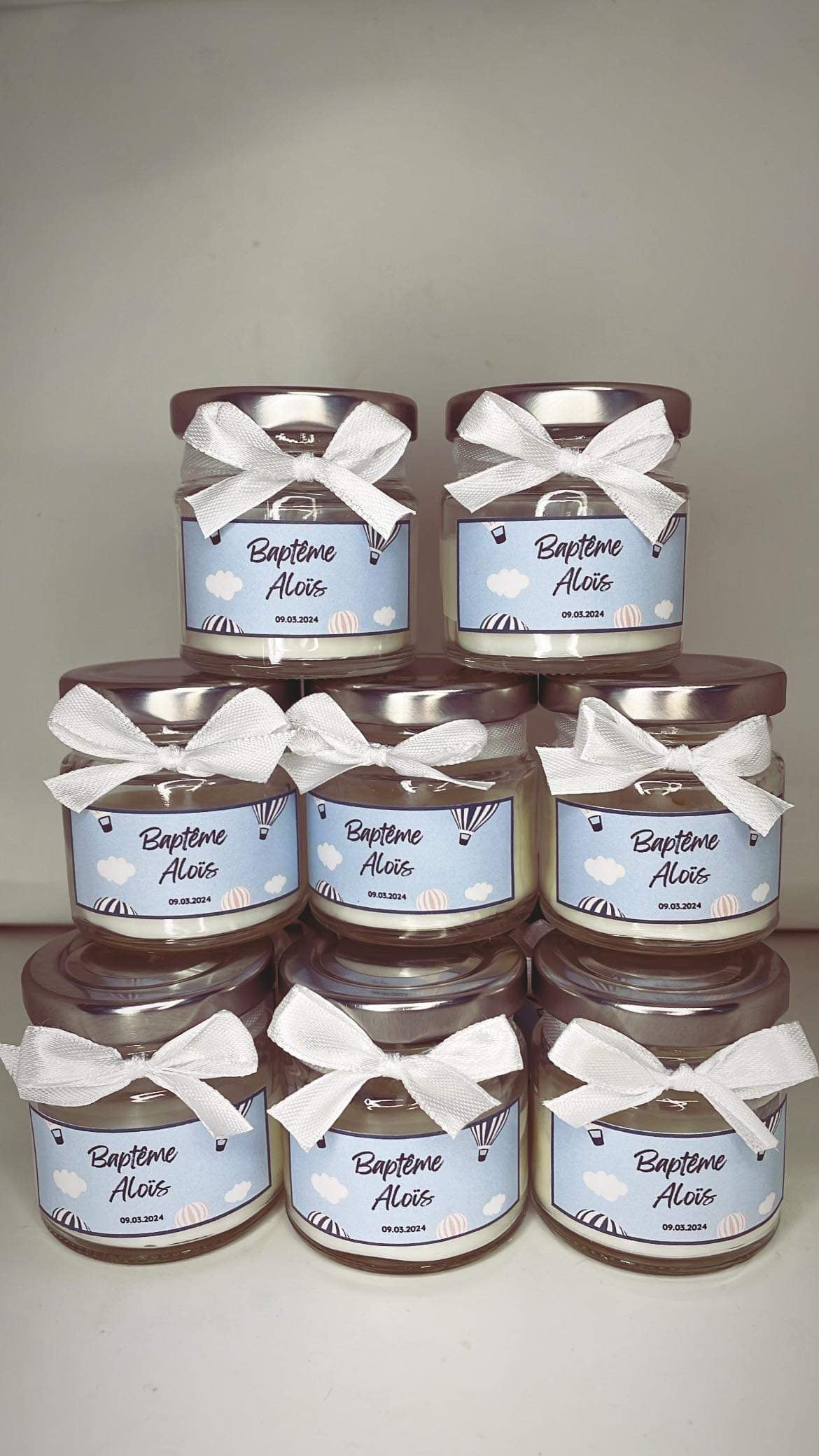 Mini bougie personnalisée