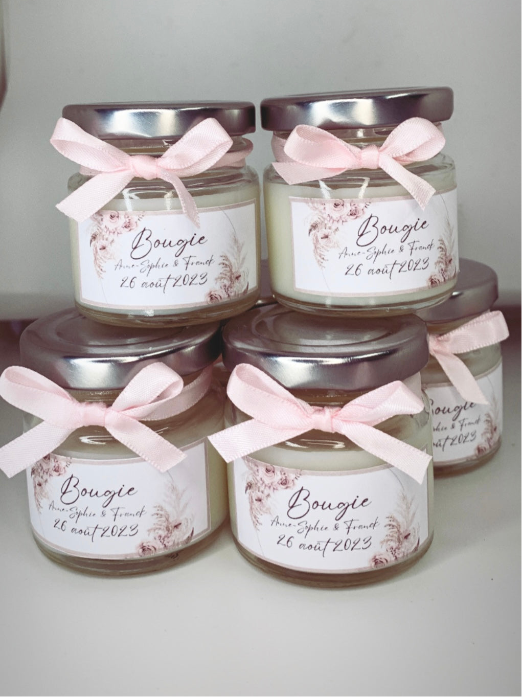Mini bougie personnalisée