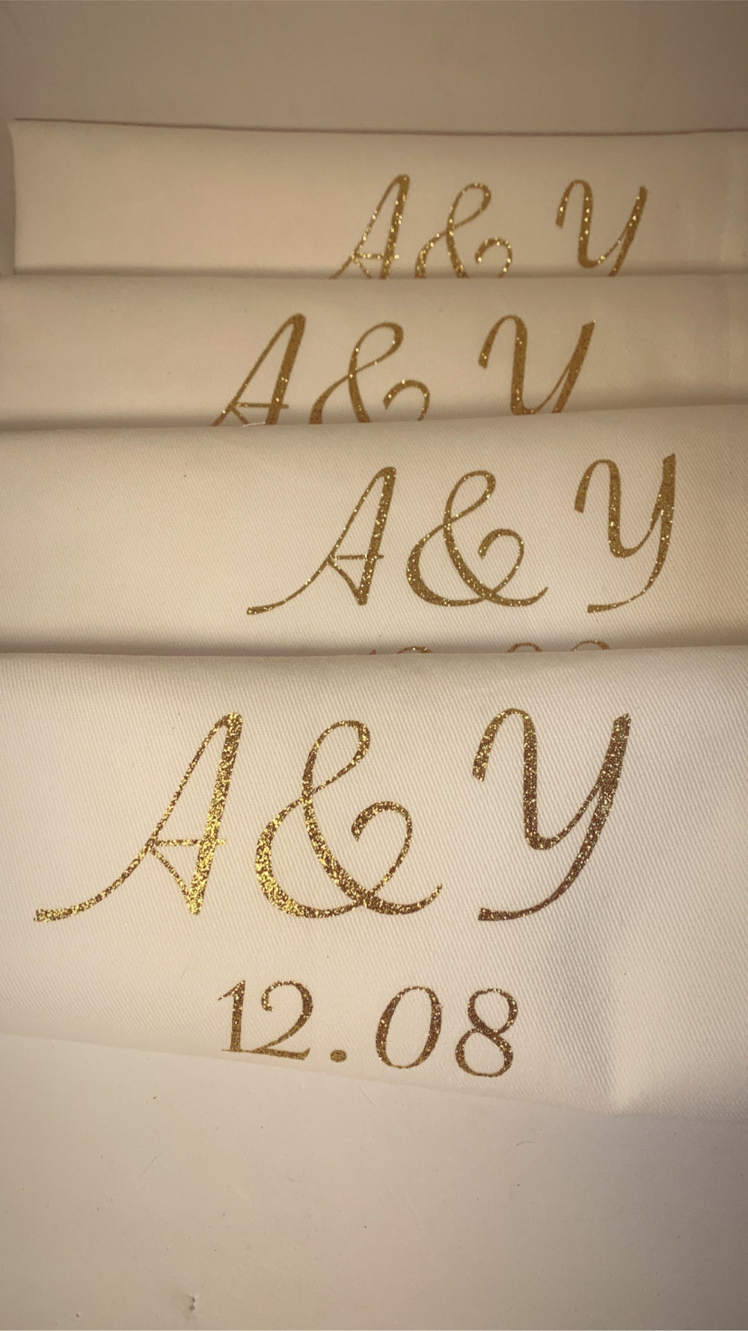 Serviettes de table personnalisées