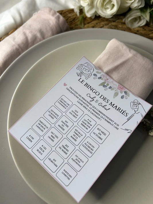 Bingo des mariés Féetonchoix