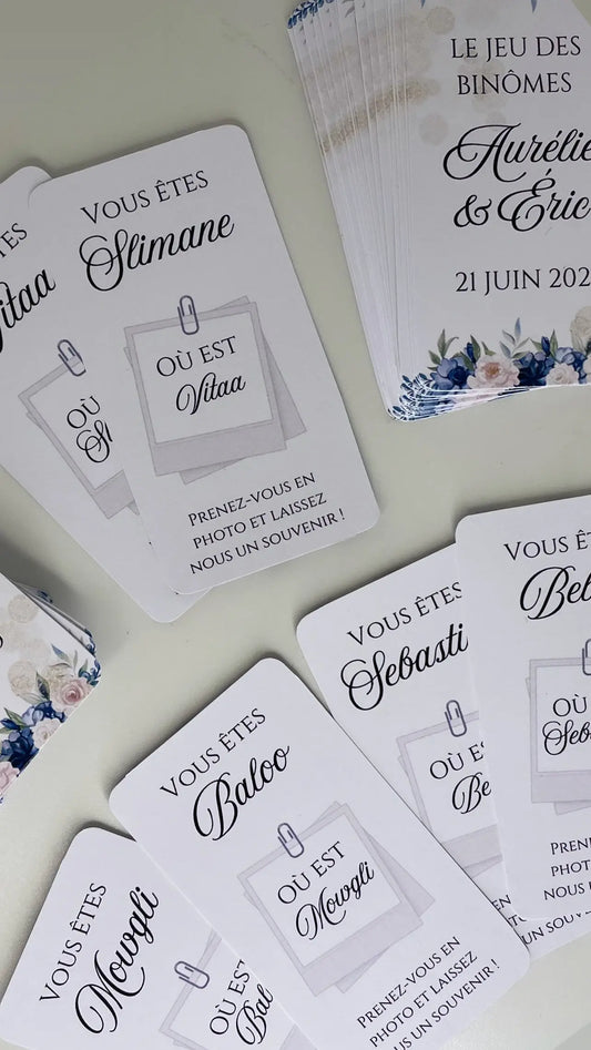 Jeu des binômes Féetonchoix
