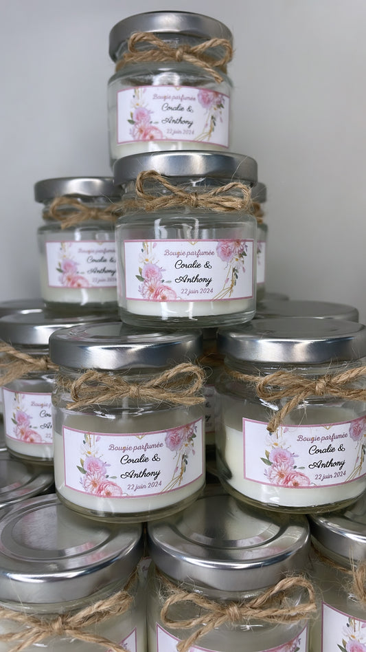 Mini bougie personnalisée
